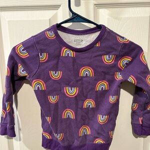 Cat & Jack Purple Rainbow Sweatshirt